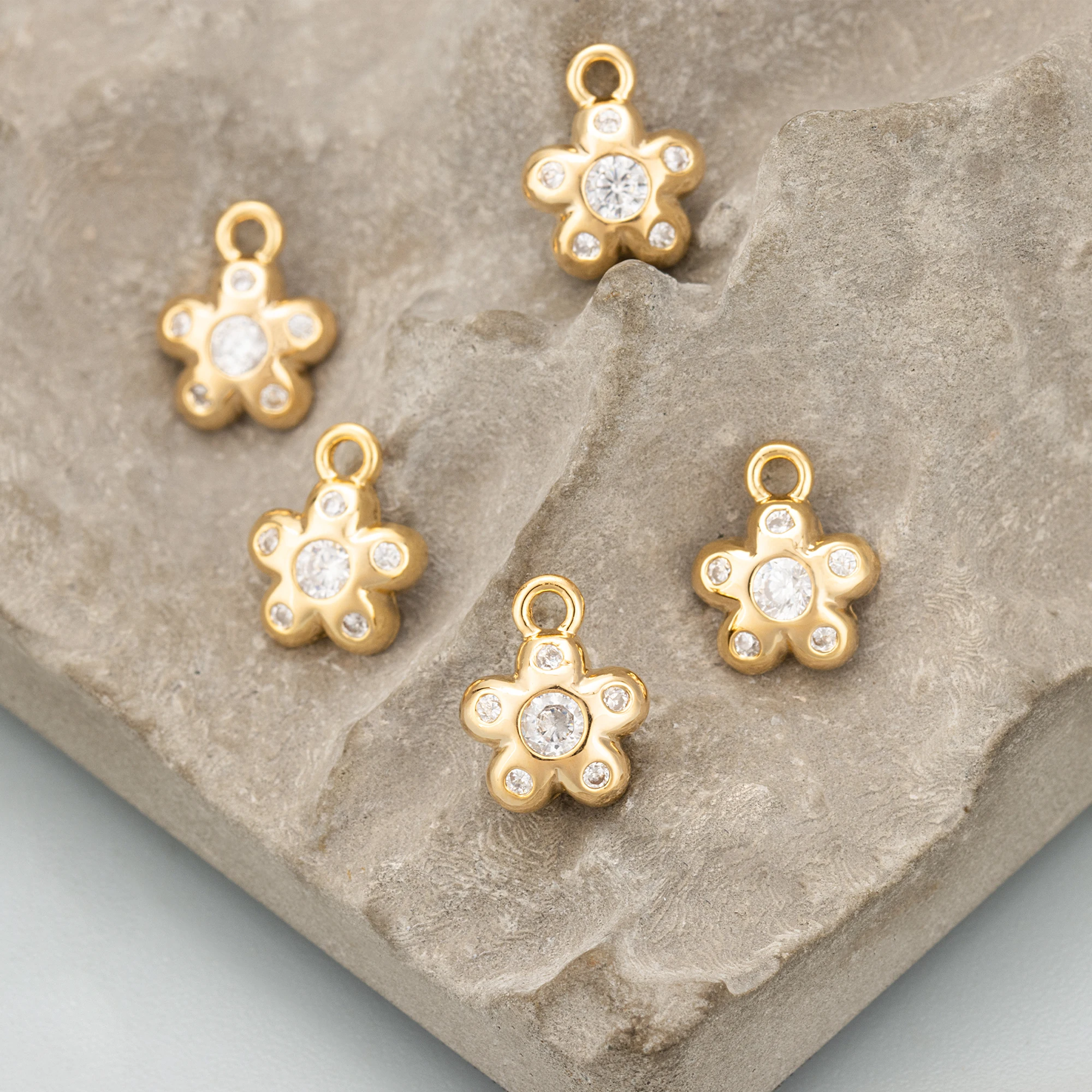 GUFEATHER MF13,jewelry accessories,18k gold rhodium plated,copper,zircons,hand made,charms,jewelry making,diy pendants,6pcs/lot