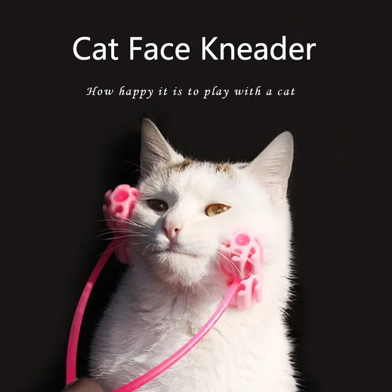 Multifunction Cat Thin Face Massager Pet Interactive Massage Feet Leg Massager Health Grooming Tool for Cat Pet Comfortable