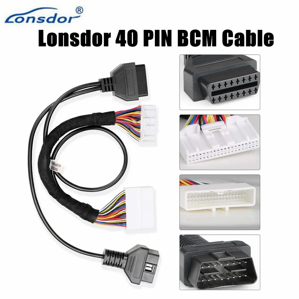 Lonsdor 40 PIN BCM Cable for Nissan Rogue T33 Pathfinder Sylphy B18 Works with K518ISE K518S K518PRO Programmer