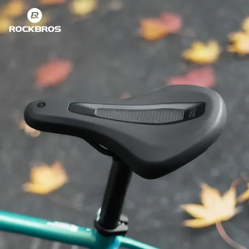 Imagen 2 del producto ROCKBROS-sillín de bicicleta para niños con cojín de cuero impermeable, asiento resistente al agua, sillines ligeros para bicicleta de montaña y carretera