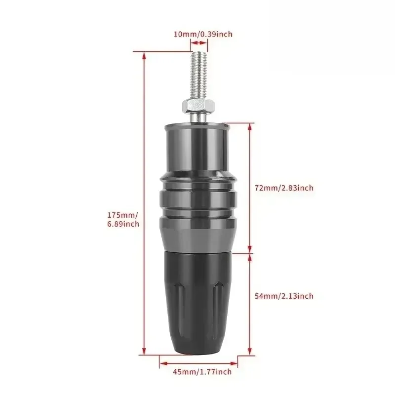 

Universal 7 Colors Motorcycle Engine Shatter Crash Pads Exhaust Slider for Protector Stick Bar 10mm Anti Falling Rod Scooter