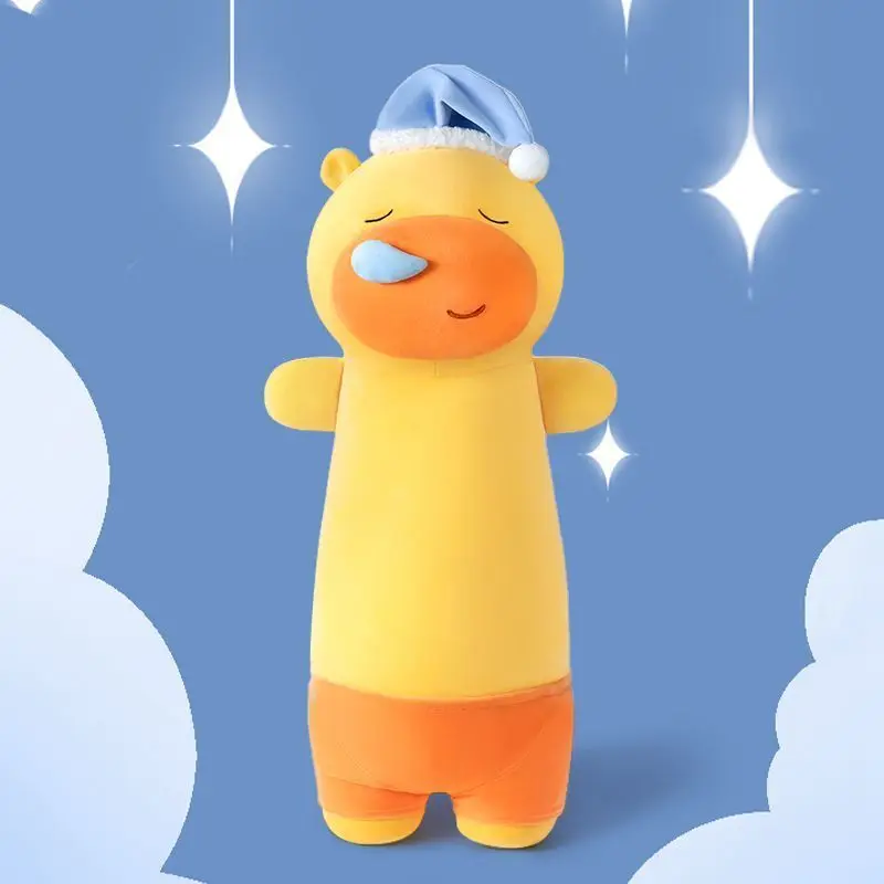 かわいい眠そうなカピバラのぬいぐるみ枕 - 大きな脚を抱き締めるいびきおもちゃ、ゆっくり戻る柔らかい低刺激性洗える睡眠ギフト