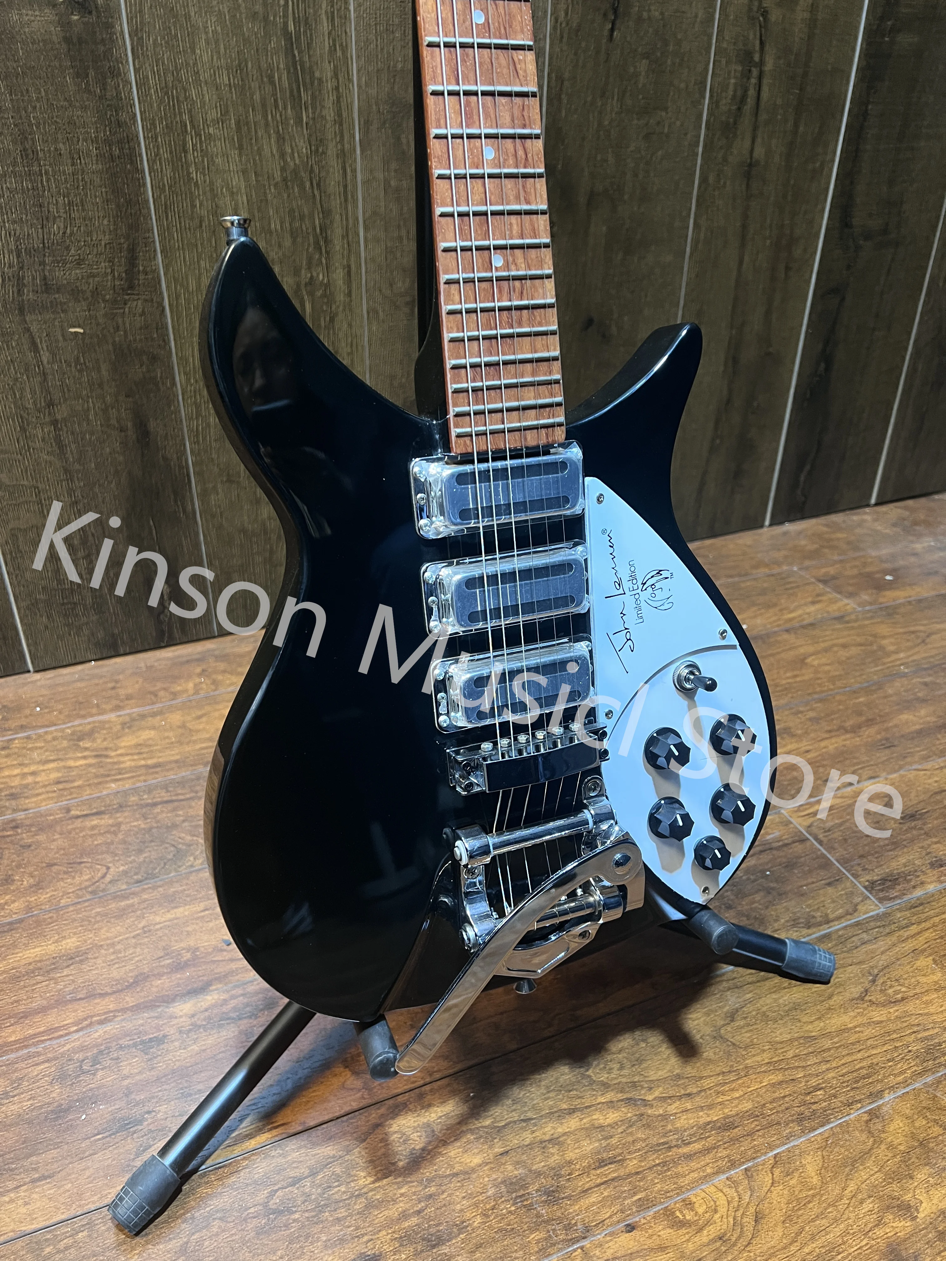 Rickenbacker 325 Electric Guitar With Tremolos System Bridge Black Color High Quality Guitarra