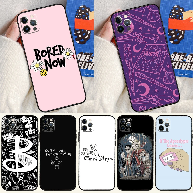 حافظة بافي مصاص الدماء لهاتف آيفون 12 11 13 برو ماكس ميني 7 8 بلس X XR XS Max SE 2020 غلاف حماية الكاميرا