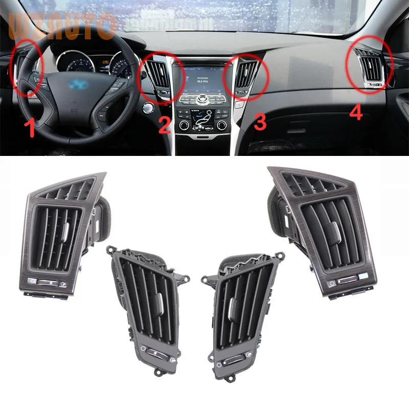 Side Air Vent Dashboard Air Condition Outlet Vent Center/ Left/Right Ventilator Grille For Hyundai Sonata 2011 2012 2013 2014