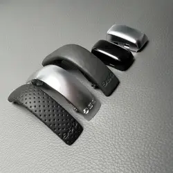 Chrome Leather Gear Shift Knob Button DSG Logo Cover Trim For VW Golf 6 7 R GTI Passat B7 B8 CC Jetta MK7 A6 A7 Tiguan 1 5N