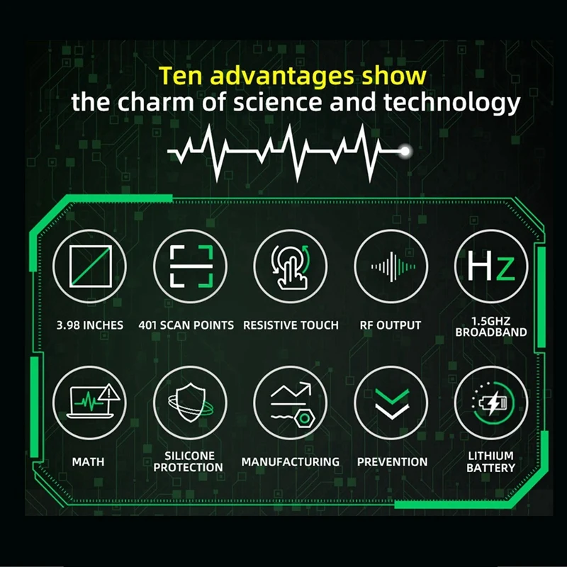 Новый портативный векторный анализатор цепей Nanovna 3,98-дюймовый сенсорный экран 10 кГц-1,5 ГГц MF VHF UHF SHF антенный анализатор