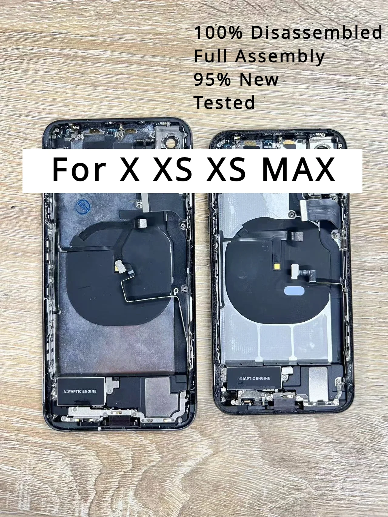 Coque arrière complète pour iPhone XS MAX X, boîtier de batterie, cadre de châssis central, boîtier de porte arrière avec câble flexible, réparation