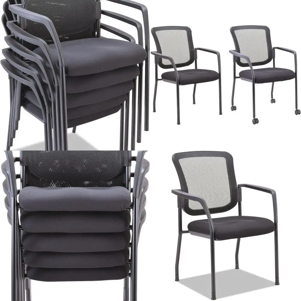 كرسي التراص الشبكي للضيوف من ALE، أسود #1