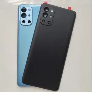 Bilashmart BackShell Back Cover Oneplus 9R 1+ 9R Rear Glass Battery Housing Door Case Panel Repair One Plus 9R With Camera Lens