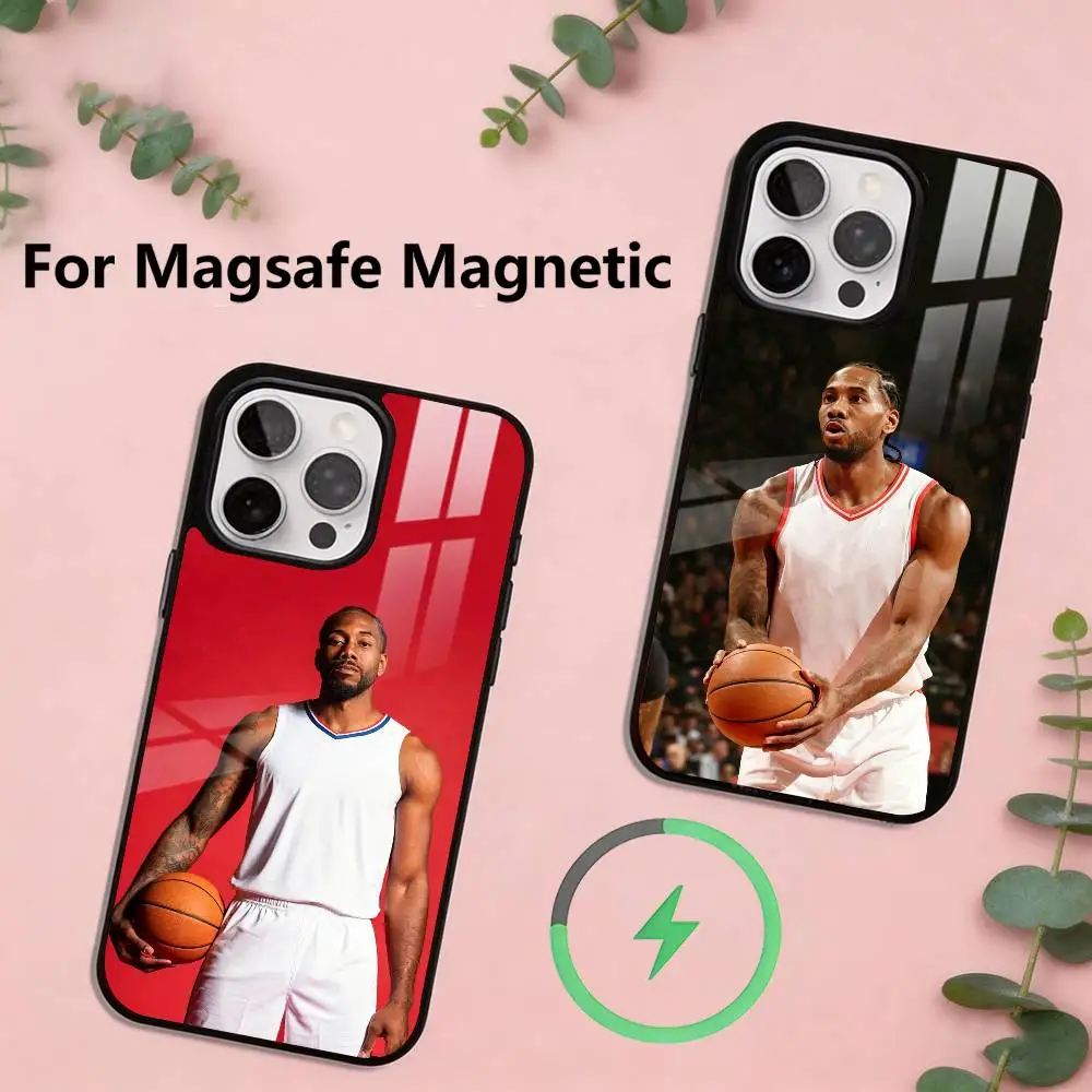 

Kawhi L-Leonard Basketball Sport Phone Case For iPhone17,16,15,14,13,12,11 Plus,Pro Magnetic For Magsafe Wireless Charging