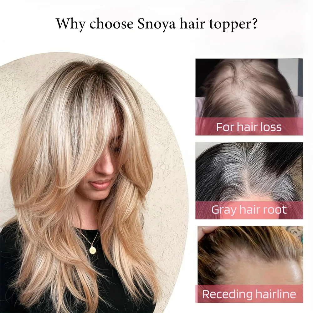 Topper With Hair Bangs Synthetic Hair Clip In Hair Extensions For Daily Use Hair Accessories