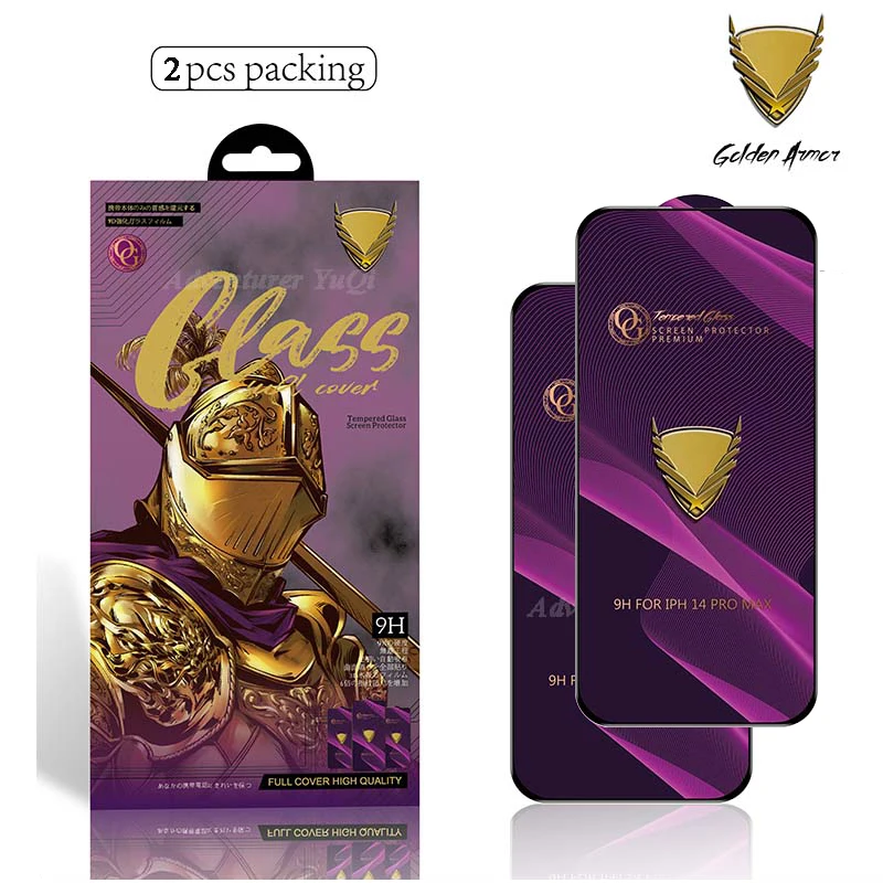 2 Stück Premium-Displayschutz aus gehärtetem Glas für iPhone Air 17 16 15 14 13 12 11 16e, Pro Max, Vollkleber, X XR XS Plus, Armor Mica – Detail 1