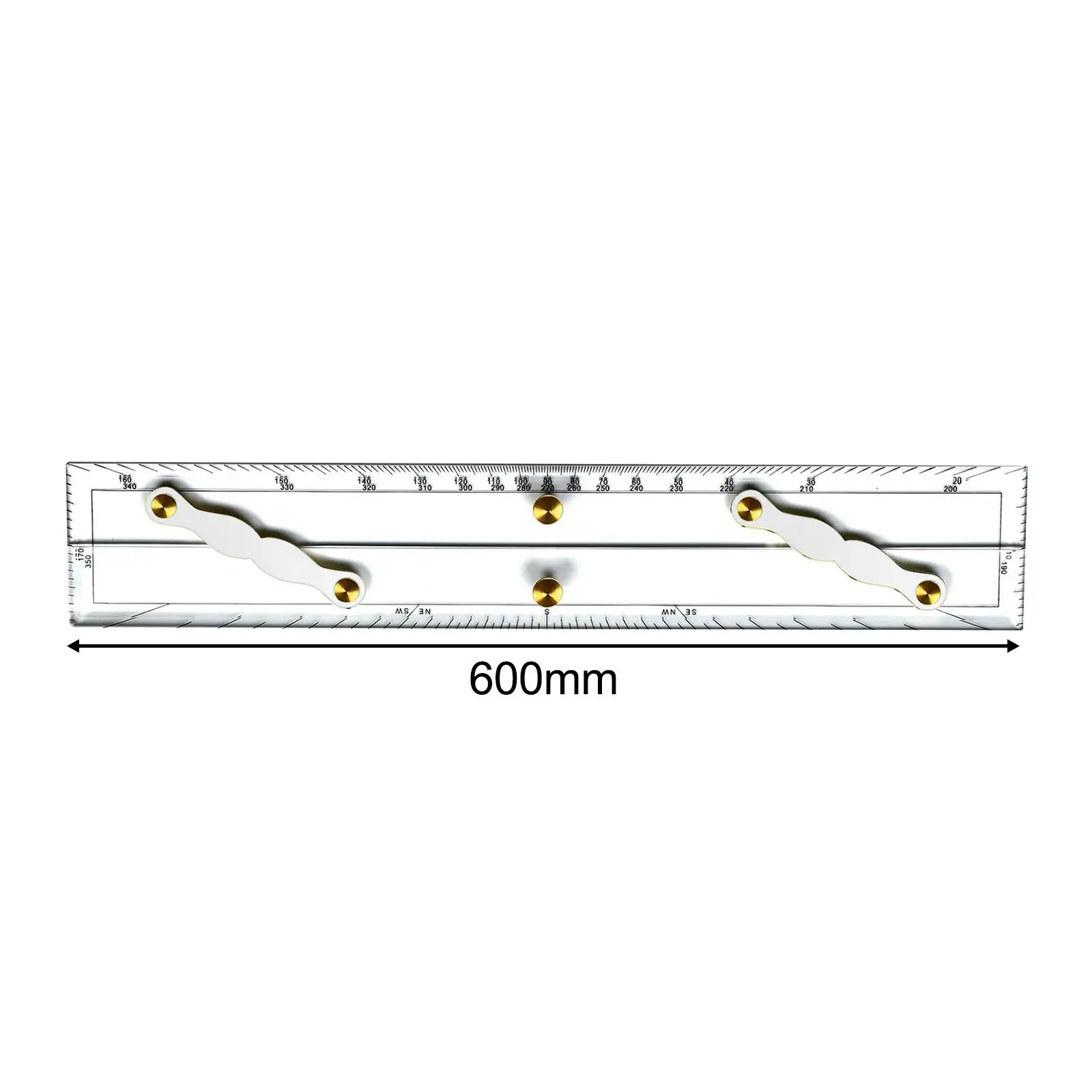 Navigation Parallel Ruler with Clear Scales Marine Parallel Ruler for Boat