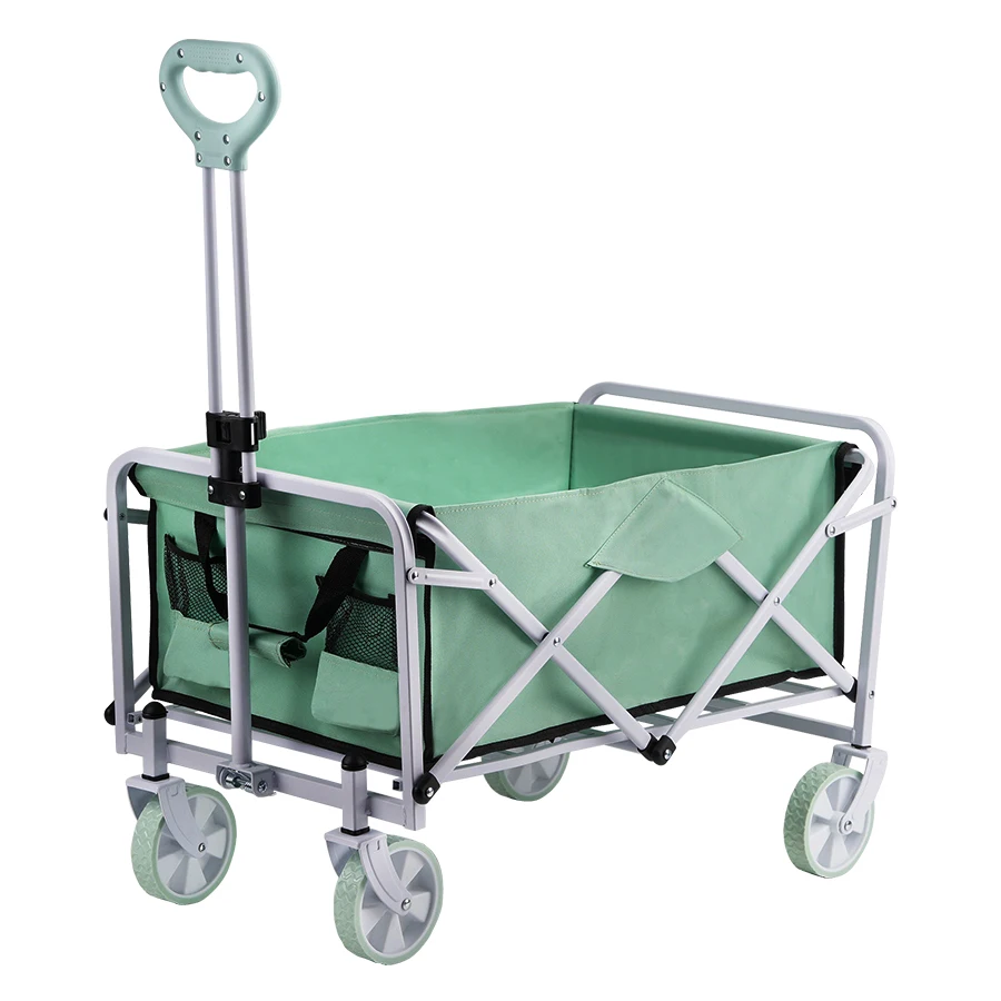 Heavy Duty Foldable Folding Utility Cart Portable Picnic Outdoor Camping Cart Shopping Beach Collapsible Folding Utility Cart