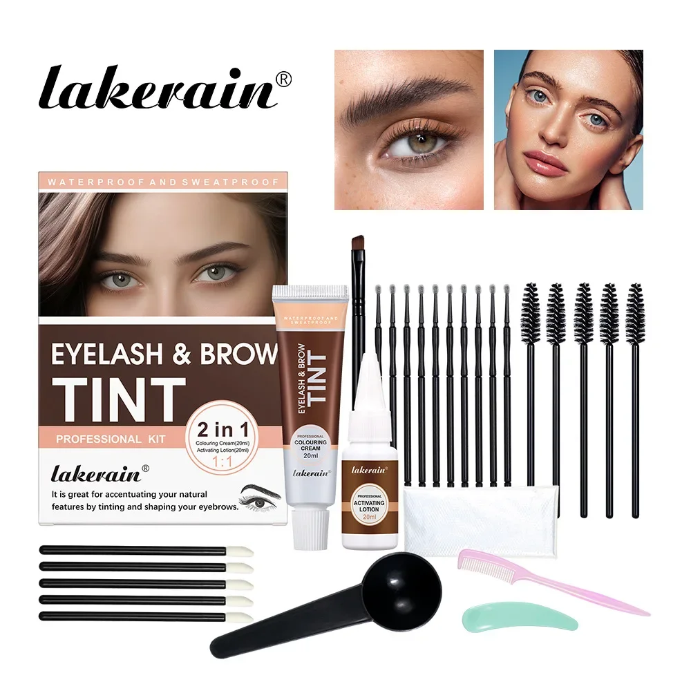 Makeup Set Brow Tint Black Brown Brow Tint Kit Mixed Tone Brow Tint Make Up Kit