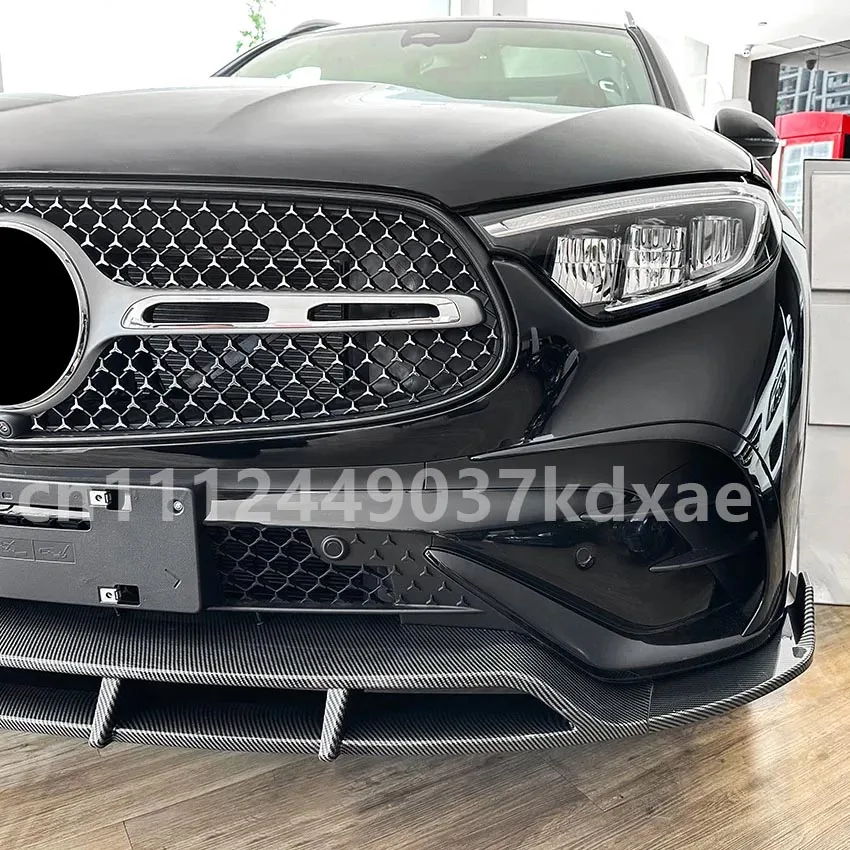 

For Mercedes-Benz GLC-Class 2023+ X254 GLC260 GLC300 Car Front Bumper Spoiler Splitter Front Shovel Lip Skirt Board Body Kit