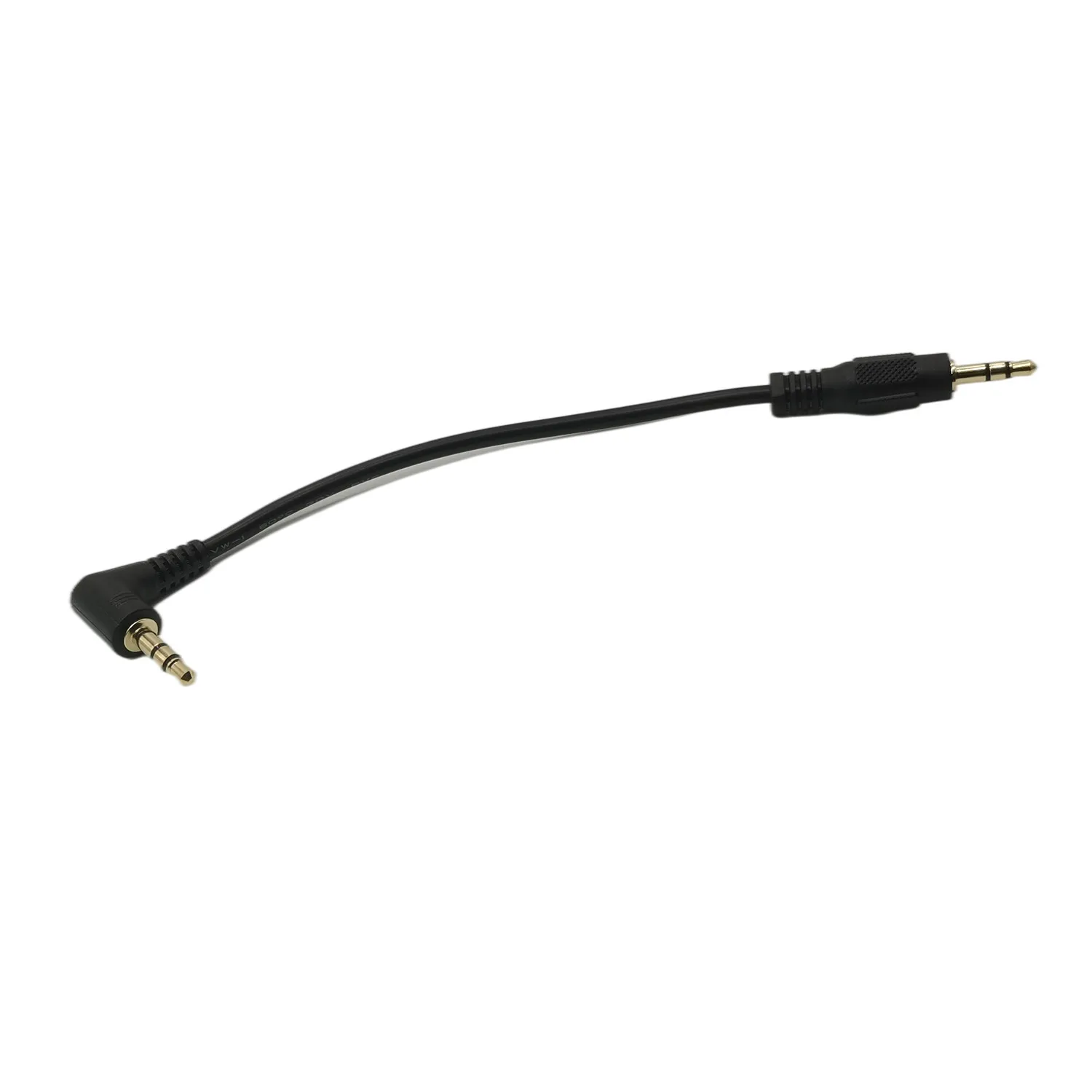 25cm 3.5mm L-shape 90 Degree Male to Male Earphone Extension Cable Audio Adapt for cell phone MP3 in the Car