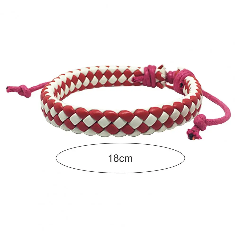 Creative Unisex Bracelet Faux Leather Braided Wristband Exotic Vintage Exquisite Workmanship Bracelets