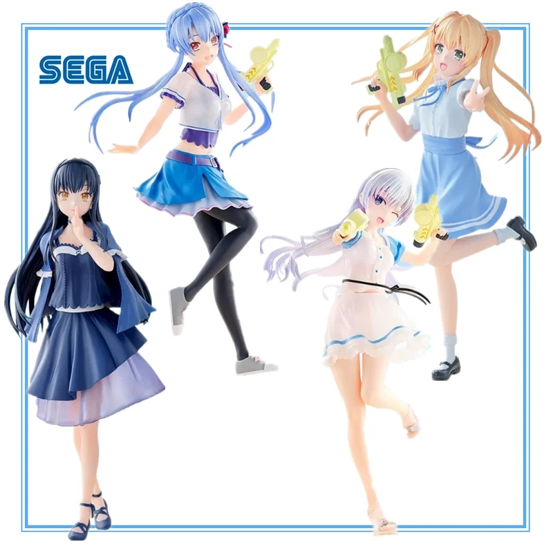 

In Stock Original SEGA Summer Pockets Mingse Baiyu Kushima Kamome Summer Pockets Anime Character Model Collection Toys Gifts