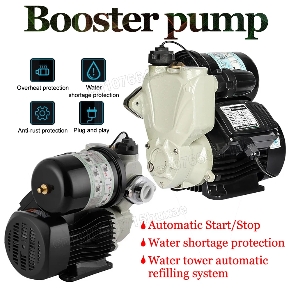 

Бустерный насос AC220V, интеллектуальный автоматический водяной насос, подходит для водонагревателей, водопроводной воды, небольшие насосы-усилитель солнечных водопроводных труб
