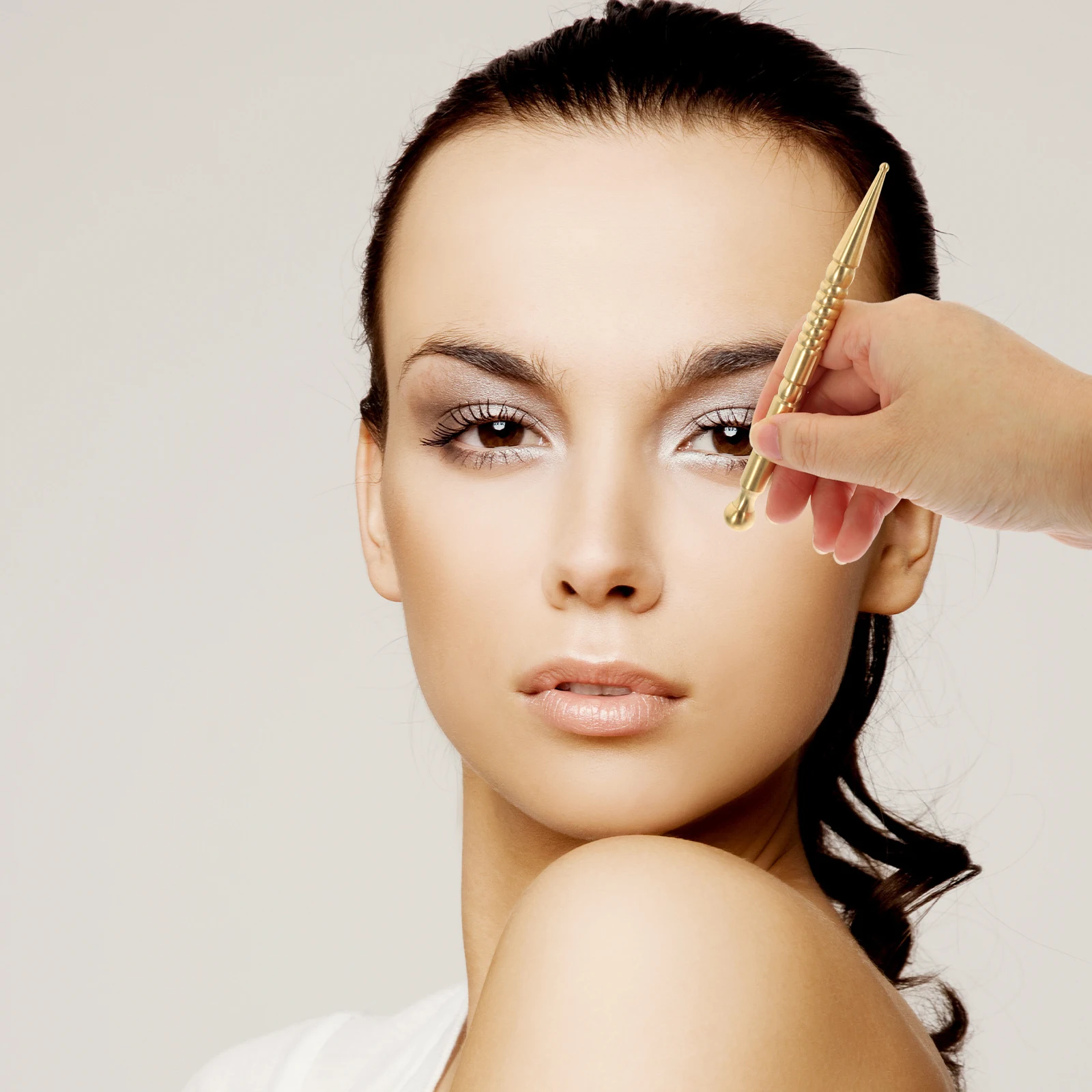 

Relieve Back Pain Massage Tool Universal Brass Acupressure Pen Body Massager Portable Multi-Function Muscle Relaxer Wrinkle