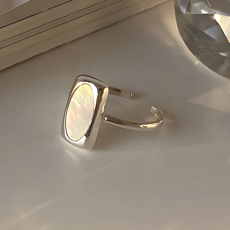 

Кольцо Sam Panda из стерлингового серебра 925 пробы с рябчиковым камнем для женщин, регулируемое классическое элегантное универсальное милое ювелирное изделие, подарок, Прямая поставка