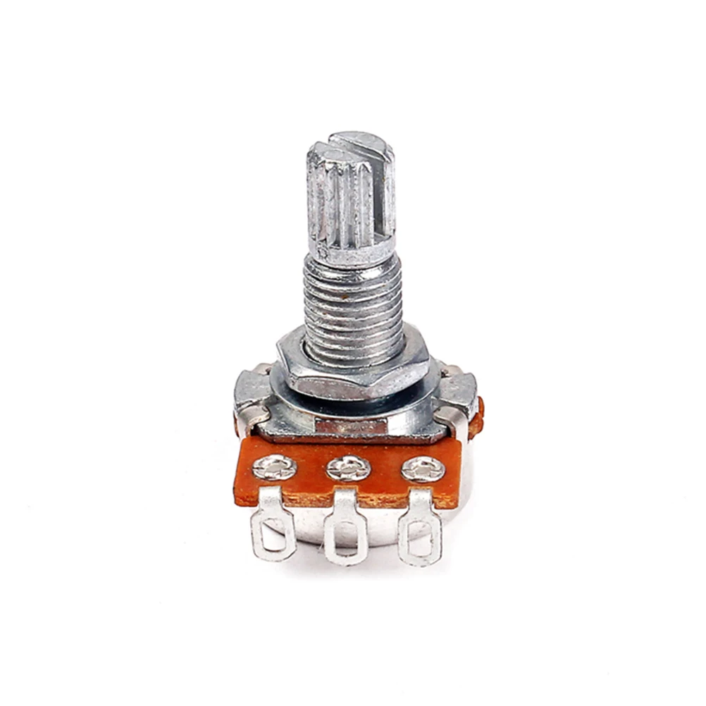 

B500K Solder Lugs Guitar Amp Audio Potentiometer 500K Linear Mini Control Knobs Full Size Split Shaft For Guitar Parts