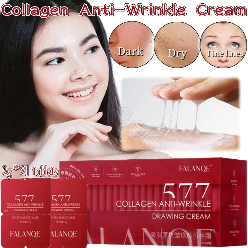 

577 Collagen Anti-Wrinkle Rejuvenation Cream Moisturizing Firming Lightening Fine Fine Essence Cream Anti-Aging Facial Care