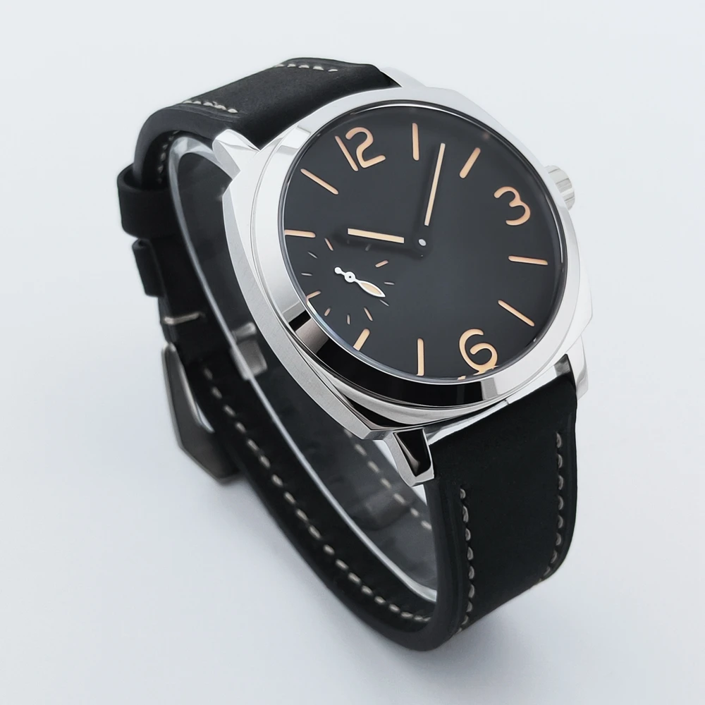 

CORGEUT 42mm Classic Square Mechanical Watch for Men ST3600 Sapphire Glass Sport Luxury hand-winding manual Wristwatches RELOJ