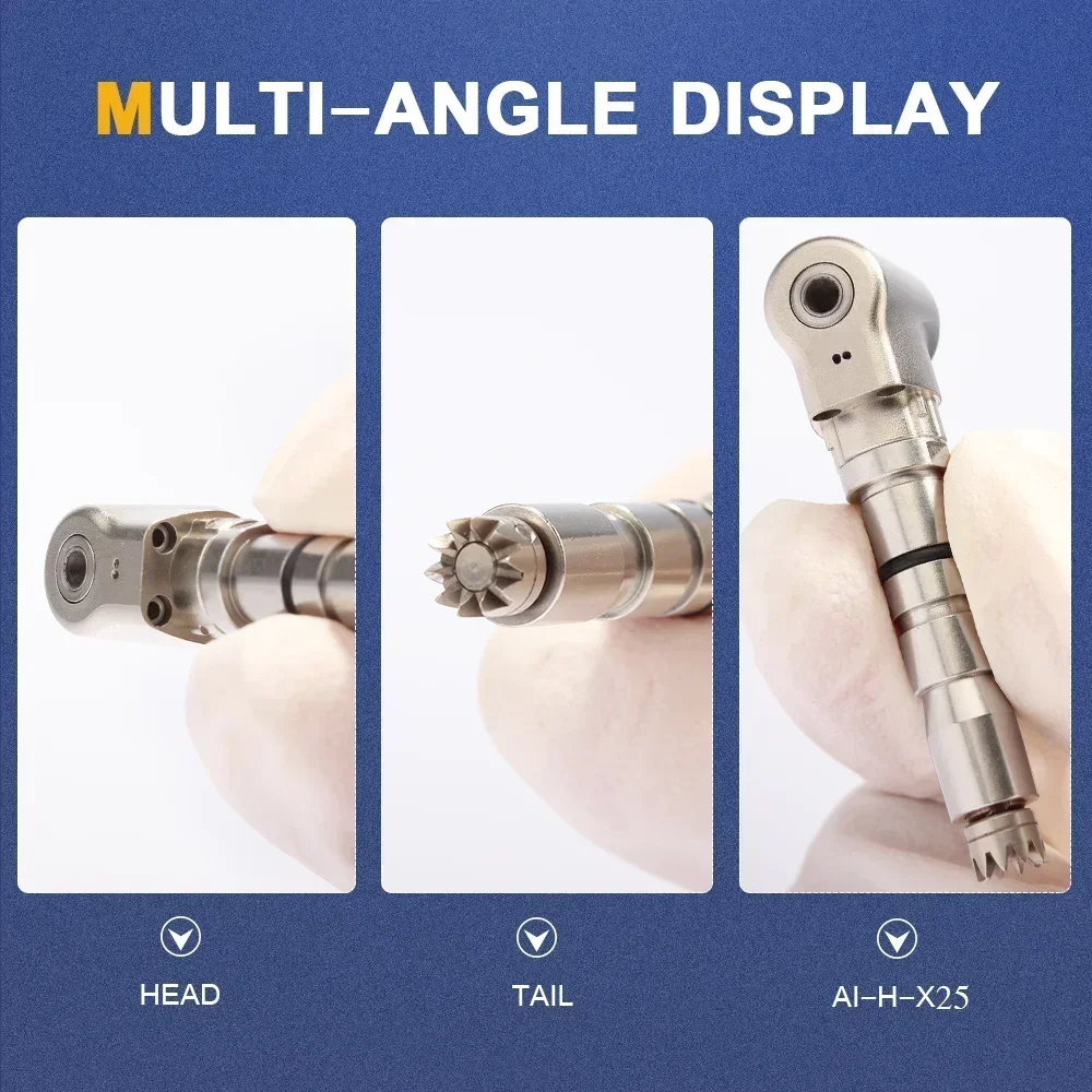 Стоматологическая головка наконечника эндомотора с средней передачей, медицинские принадлежности 4:1, запчасти против угла, полировка зубов, стоматологическая компания