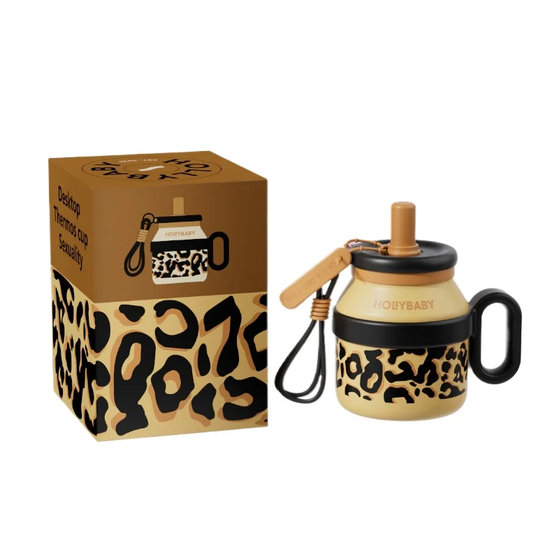 

*Big Mac Straw Thermos Cup Women's High Value Large Capacity Water Cup Ton Ton Stainless Steel Ice Cup