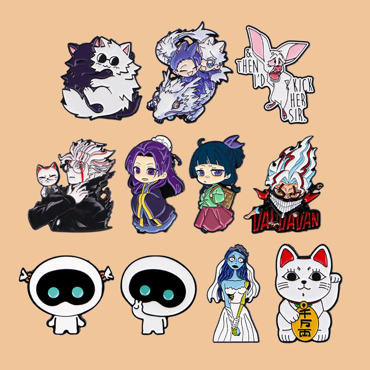 

Cute Cartoon Girls Zombie Enamel Pins Anime Boys Brooch Lapel Pin Badge on Backpack Clothing Accessories Fashion Jewelry Gifts