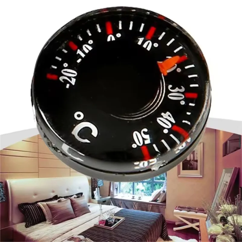20mm Mini Round Thermometer High‑Accuracy Waterproof Circular Dial Temperature Measurement Tool Indoor Home Car Office Kitchen