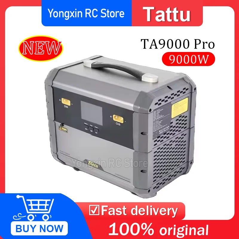 

НОВИНКА: Умное зарядное устройство TA9000 Pro 9000W с двумя каналами для аккумуляторов TATTU 12S 14S 18S для дронов