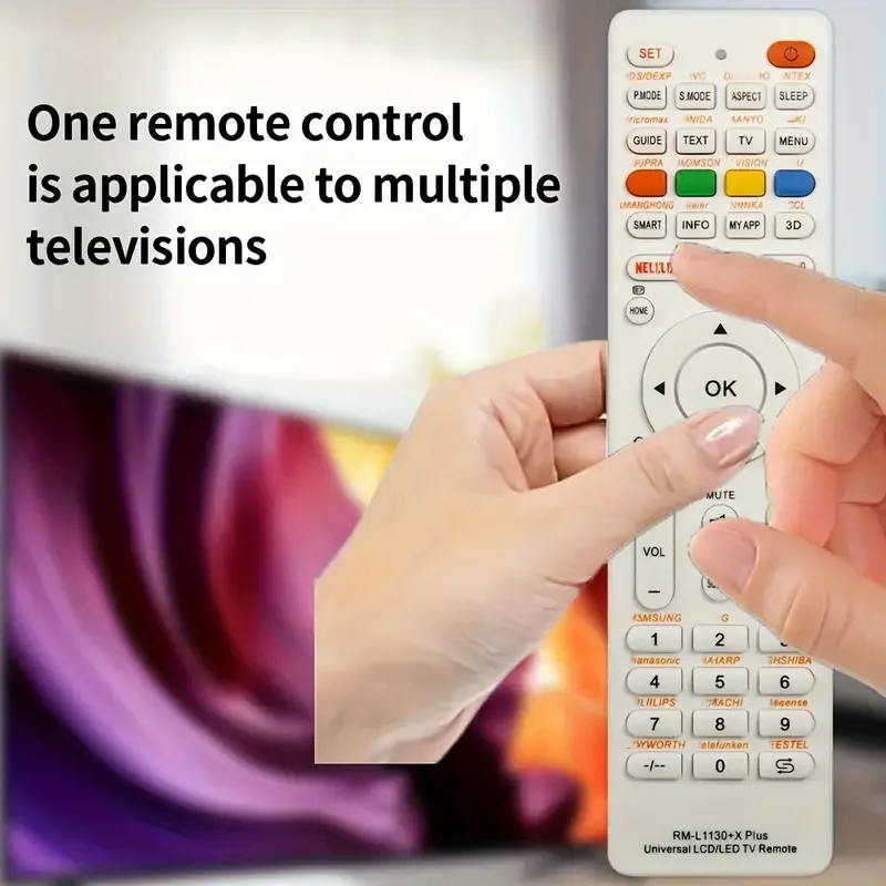 Universal RM-L1130+X Replacement Remote Control for Television TV RM-L113+12 RM-L1130+8