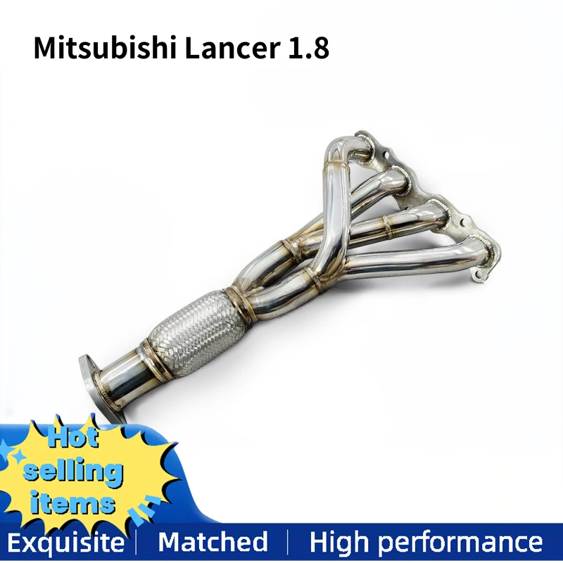 High flow racing car exhaust manifold suitable for Mitsubishi Lancer 1.8 2009-2016 exhaust system catalytic converter