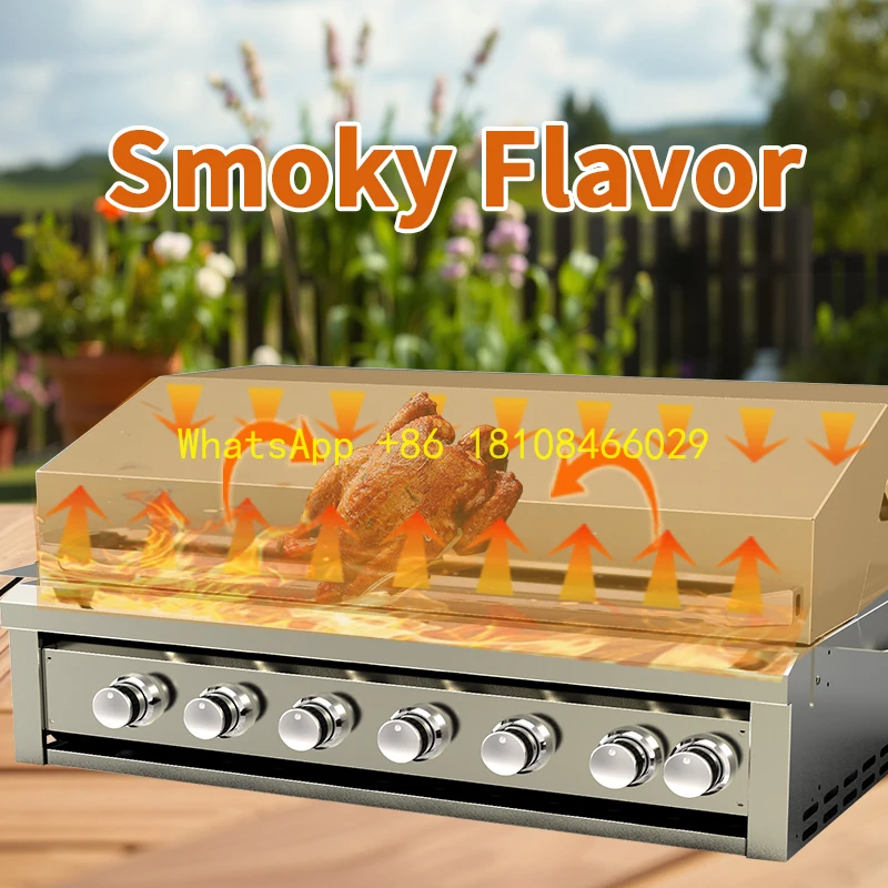 

Гриль-барбекю Портативная встроенная горелка для барбекю для кемпинга и пикников Пропан из нержавеющей стали на открытом воздухе