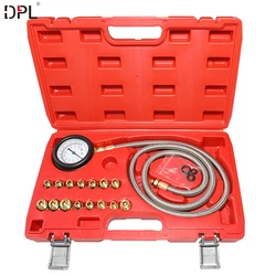 16 Pieces of Engine Oil Pressure Test Kits, All Vehicles Motor Oil Pressure Test Gauge