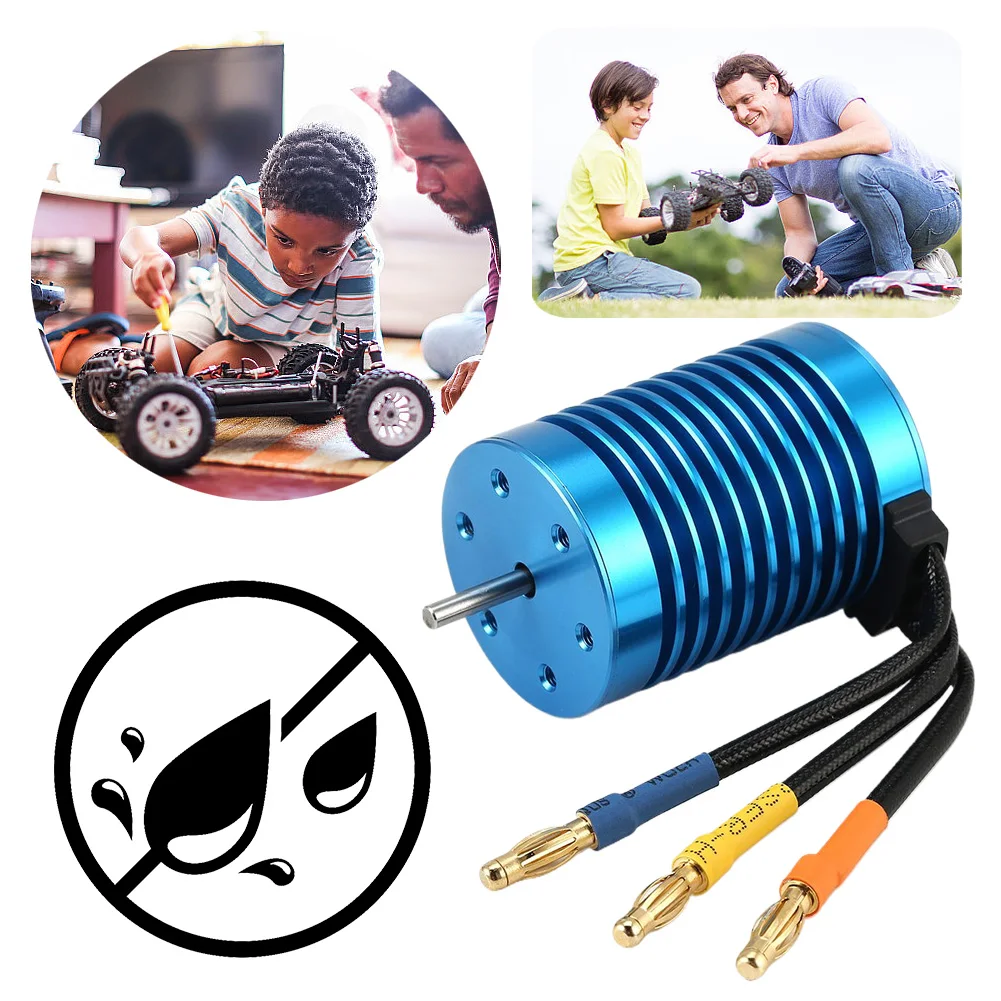 

3000KV 3300KV 3930KV 4370KV 540 Размер 4-полюсный бесщеточный двигатель для радиоуправляемого автомобиля Бесщеточный двигатель RC для 1/10 RC Автомобильные аксессуары Запчасти