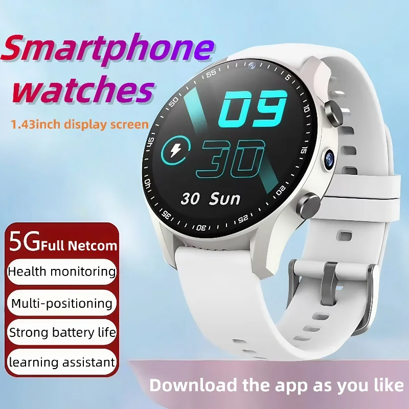 

4G Android dual camera video call SIM card smartwatch 128GB with WiFi GPS waterproof function Google Play Store