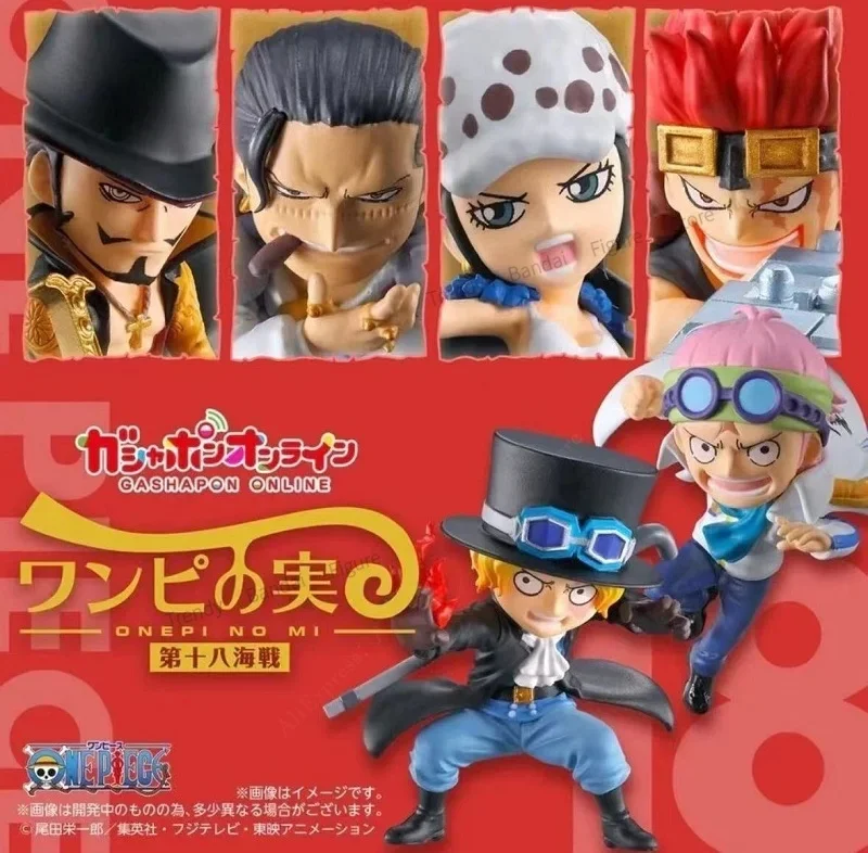 Pre-sale Bandai Gacha One Piece Devil Fruit Model 18th Marine Battle Doll Ornament Mini Figure Anime Model Toys Hobby Collection