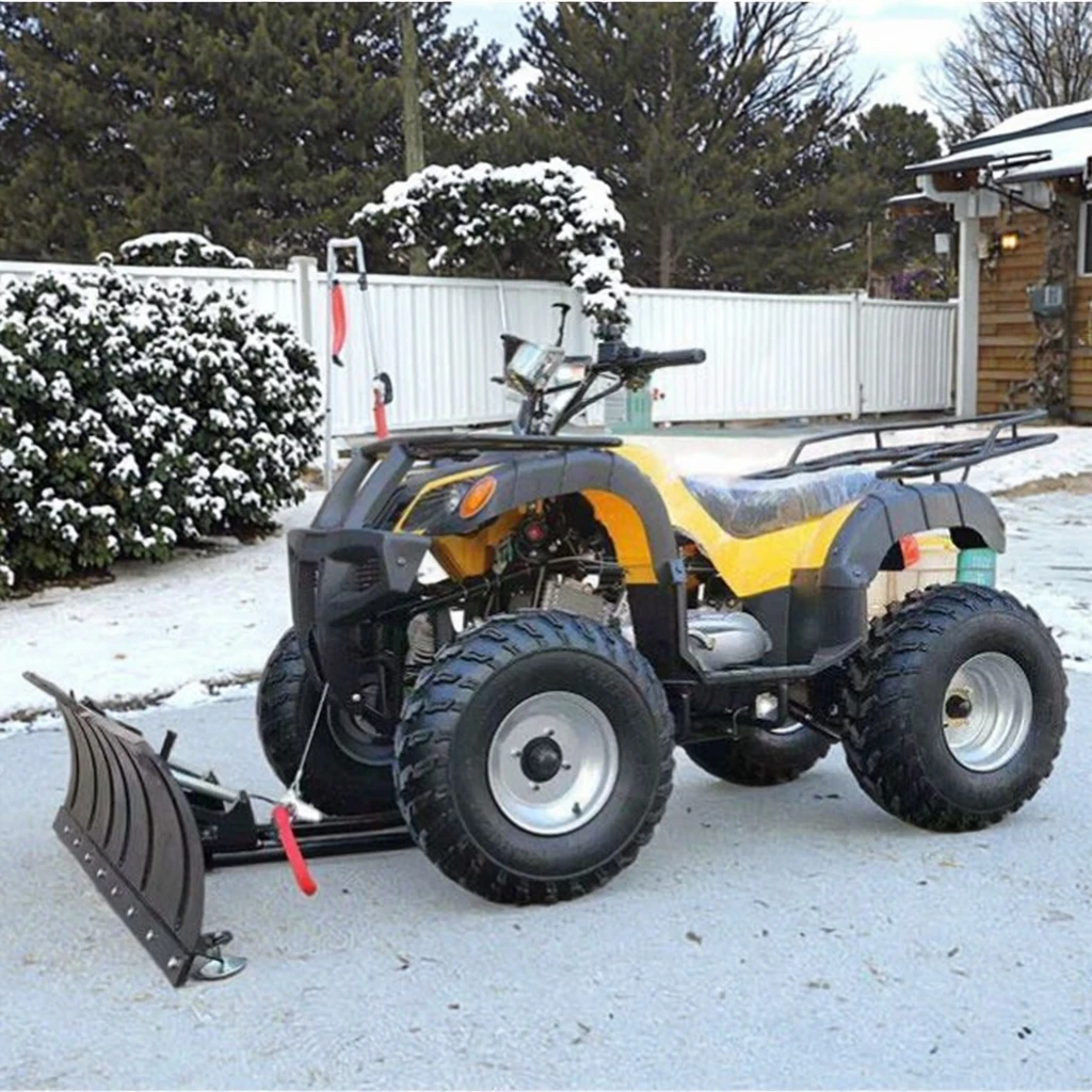 Parco di neve a quattro ruote motrici da 150 cm Rimozione della neve invernale Asta di spinta Spazzaneve da fondo