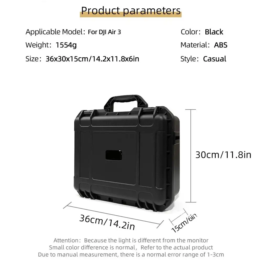 Étui de transport étanche pour DJI Air 3 RC 2/RC SEE, boîtier rigide VPN, sac de rangement, valise, accessoire de importateur