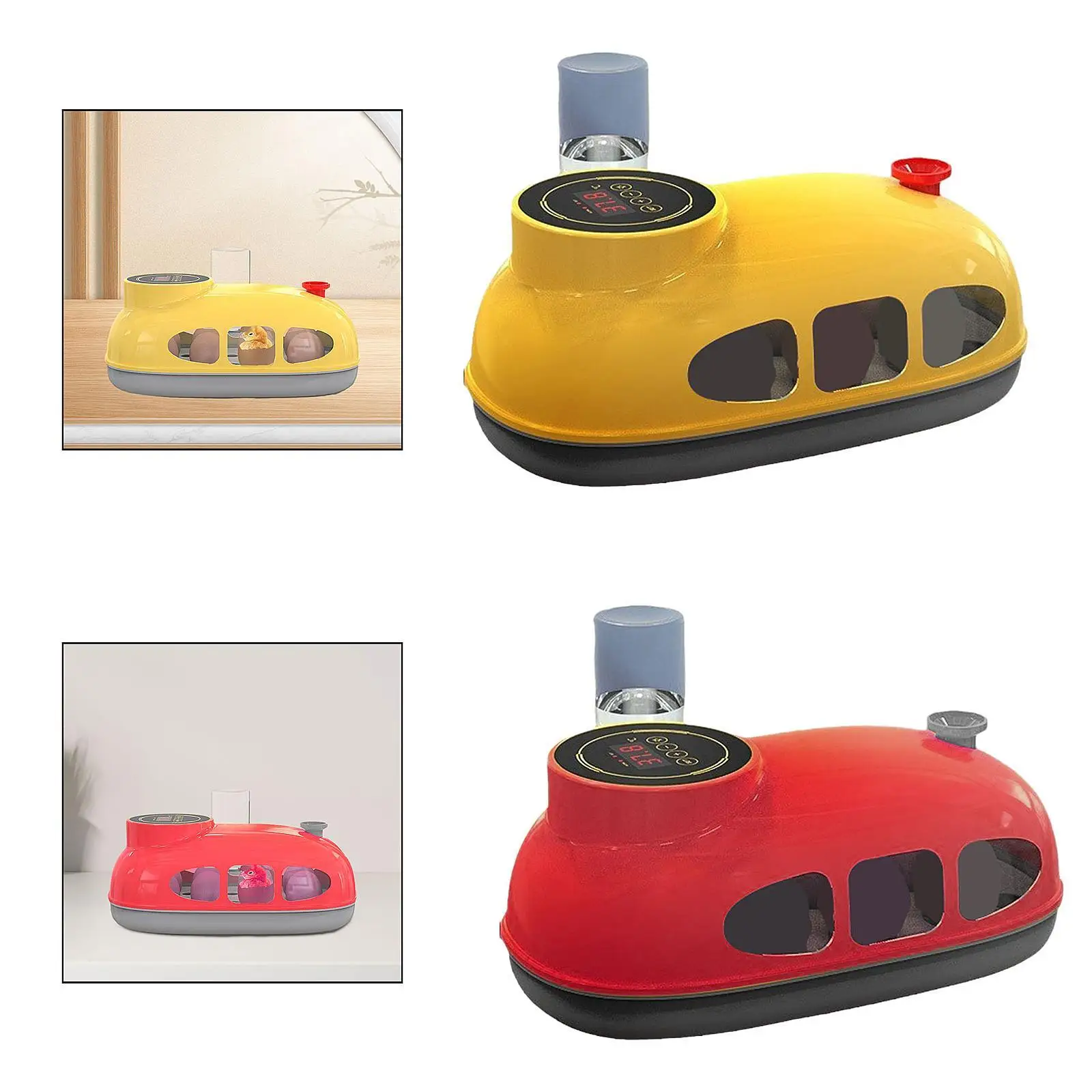 

Egg Incubator Household Egg Hatching with Clear Window Cute Chicken Egg Hatcher Hatching Machine for Chicken Goose Quail Pigeon