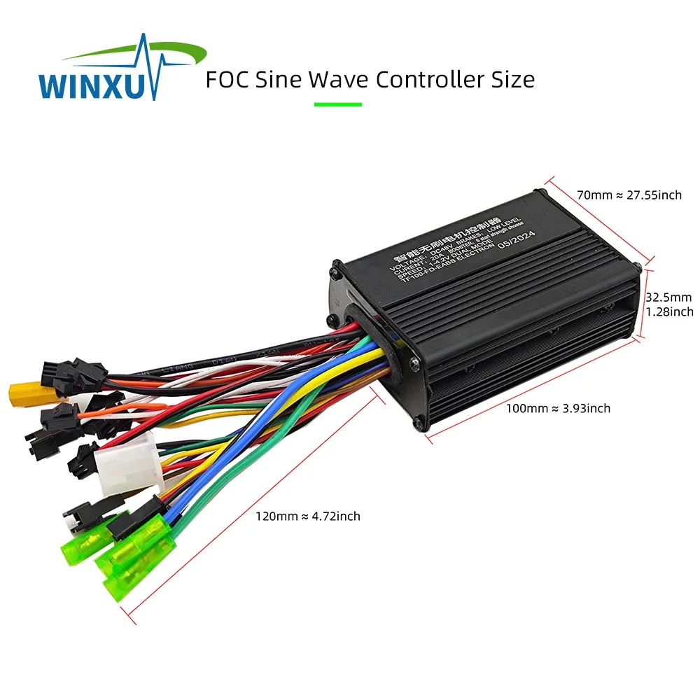 36V 48V 500W 25A Brushless Motor Drive Sine Wave Controller S866 LCD Kit for Electric Scooter Mountain Bike E-Bike Repair
