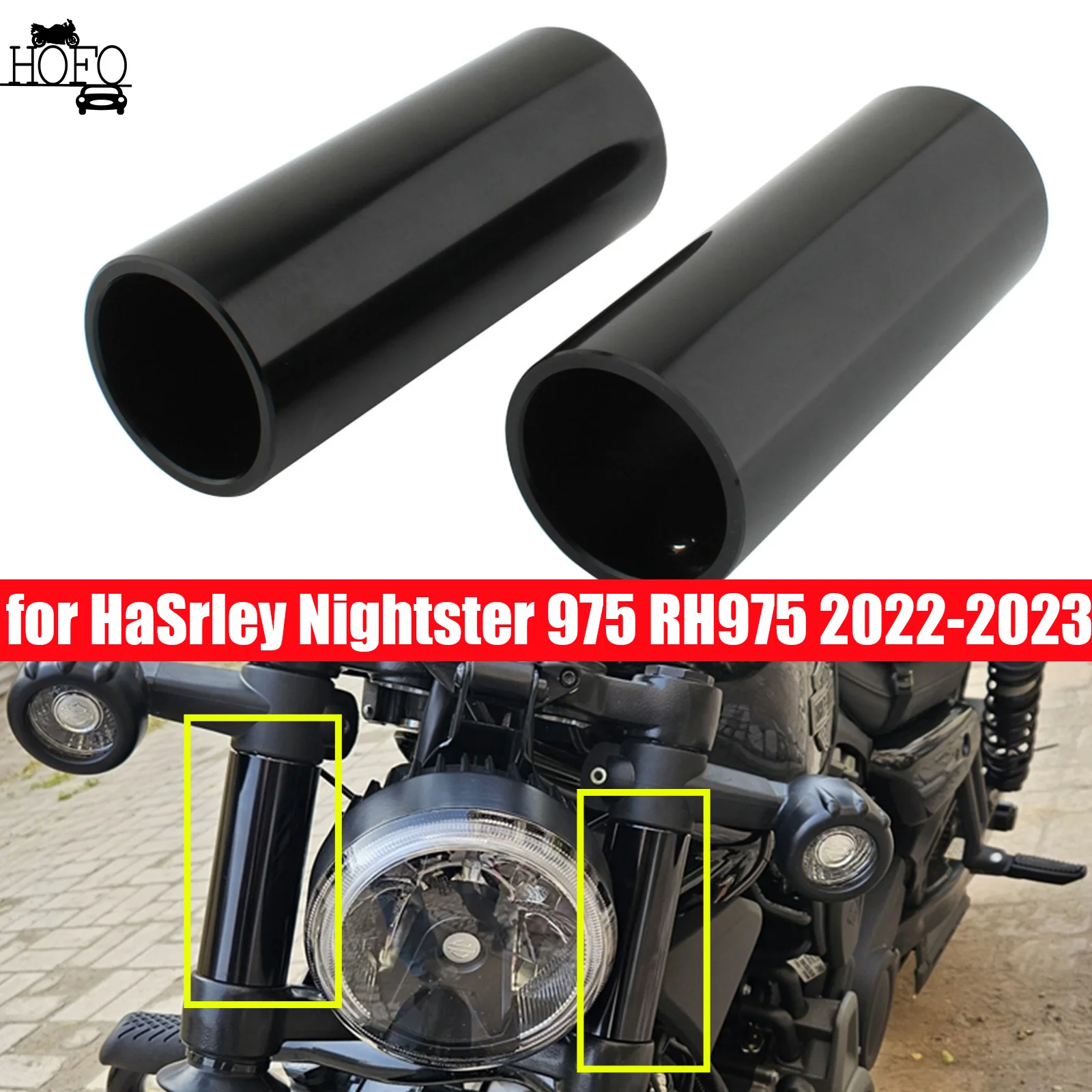 

Upper Fork Cover for Harley Nightster RH975 975 2022-2023 Front Shock Absorber Cap