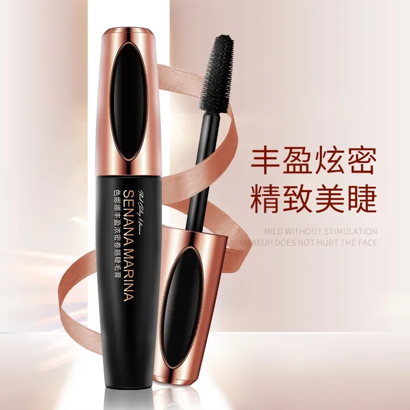 Eyelash มาสคาร่ากันน้ำสีดำหนา Curling Full Professional แต่งหน้า Eyelash ขยายเครื่องสำอาง