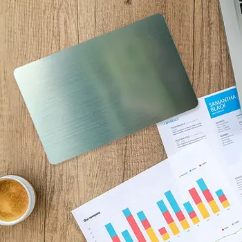 Kovová NFC karta: 215čipová, 504B, 13,56 MHz čtení/zápis, laserový tisk, jedna strana kovová a druhá PVC 10 nejlepší prodej NFC pokerové žetony - №3