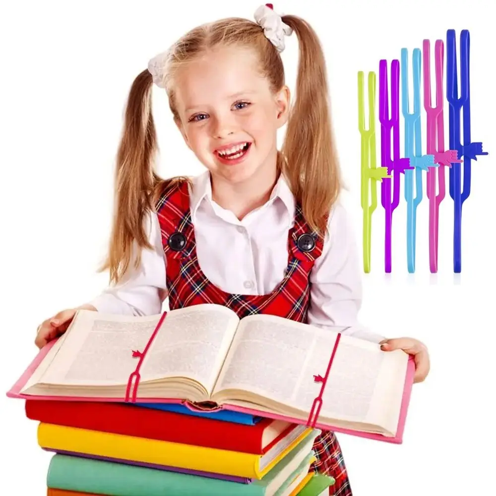 Marcapáginas retráctil para dedo, vendaje Flexible de silicona, marcas de paginación, marcador de dedo elástico Multicolor, 3 uds.